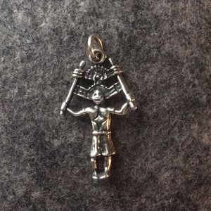 Sterling silver Indian Southwest pendant charm